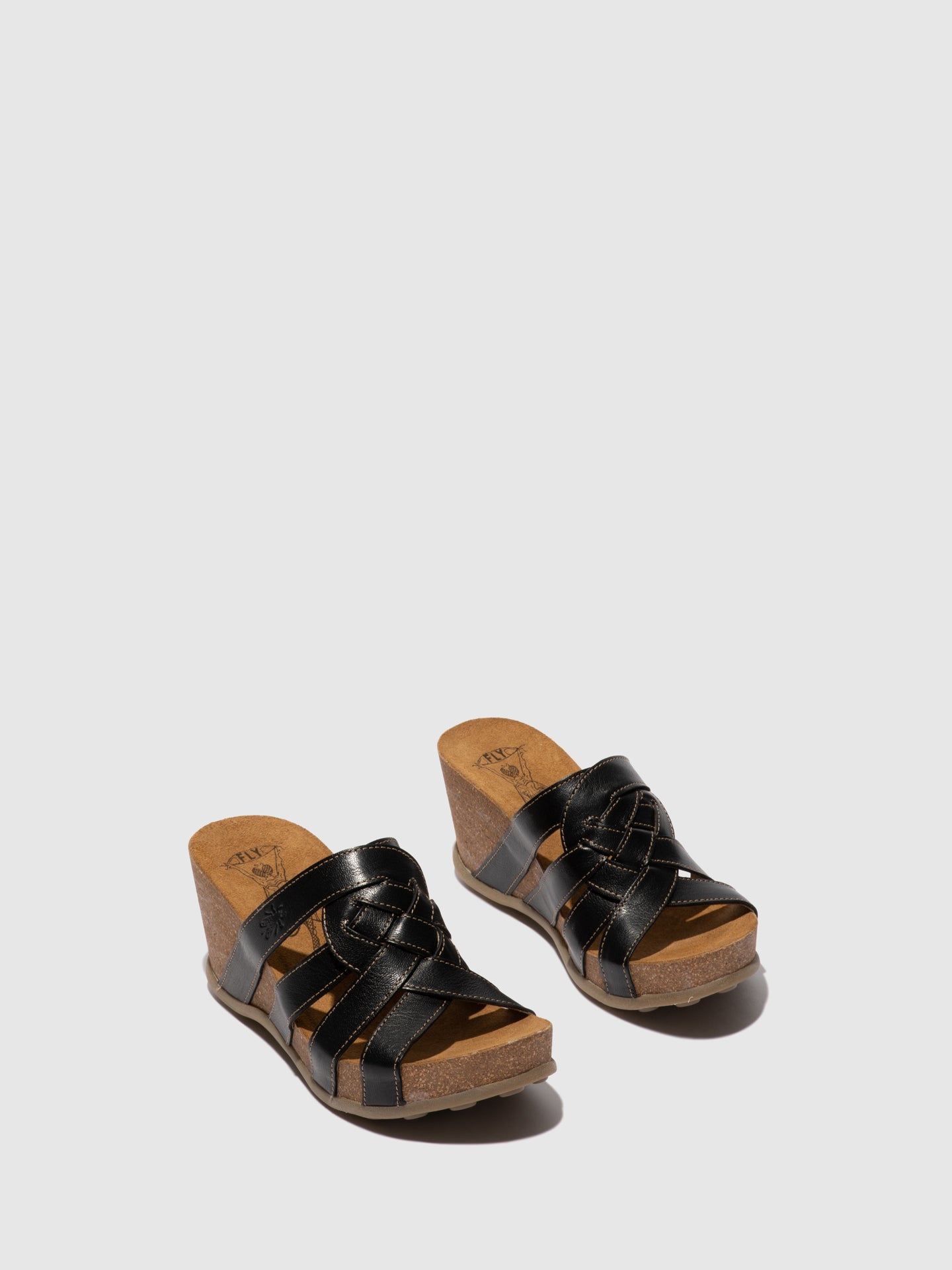 Fly London Mules com Tiras GILY774FLY MOUSSE BLACK